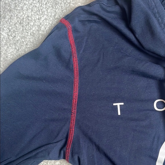 Tommy Hilfiger Navy Hoodie with Red Accents - Picture 3 of 6